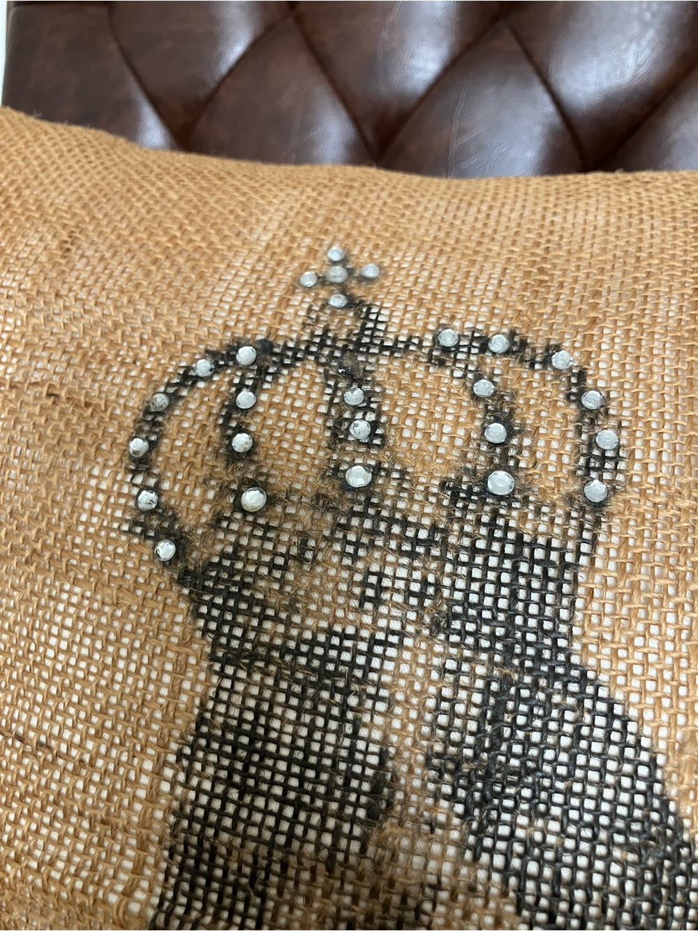 Basset Hound pillow WITH real down insert - Picture 3 of 6